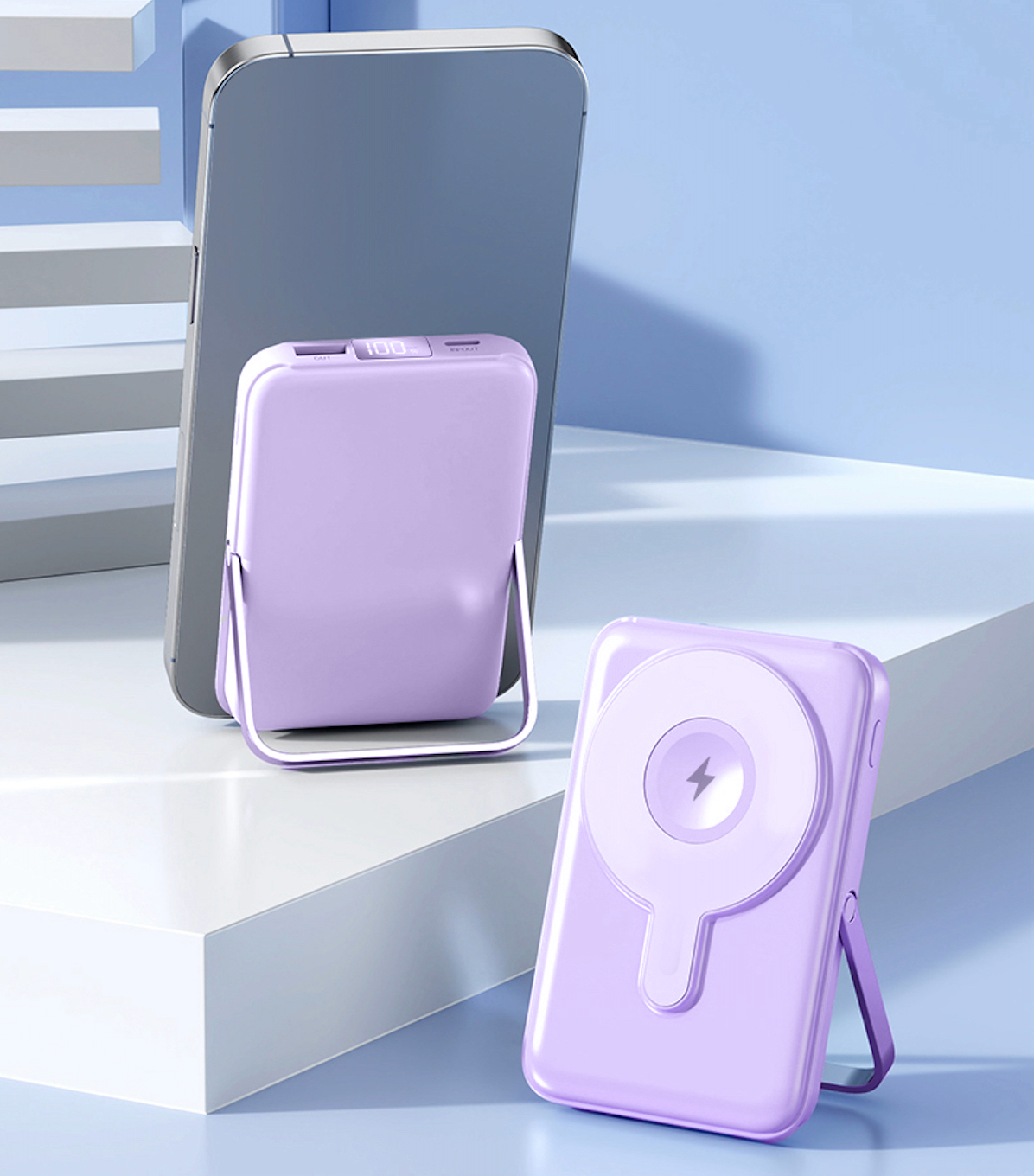 Portivolt™ Powerbank sans fil 3 en 1